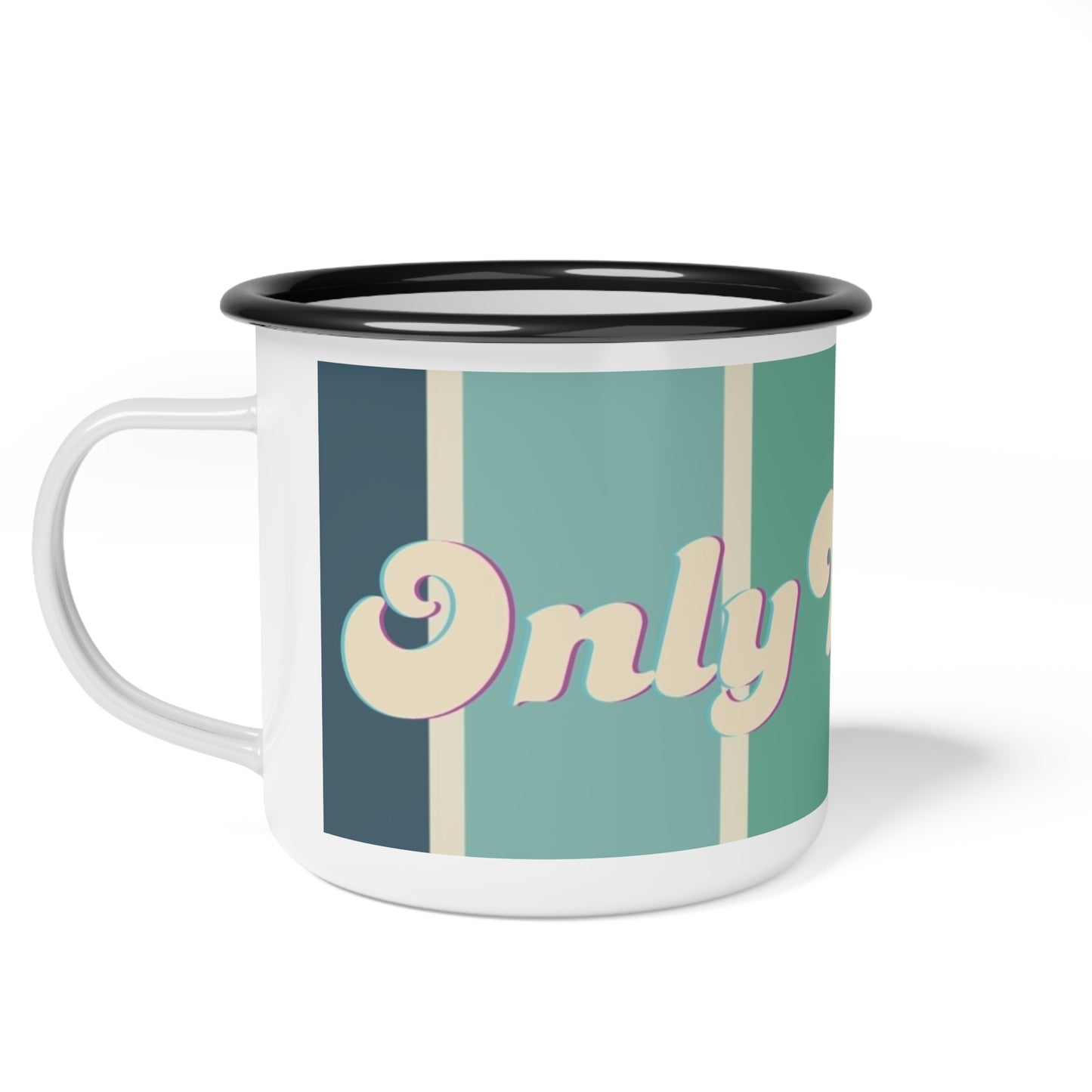 OnlyVans Enamel Mug – Your Retro Road Trip BFF!