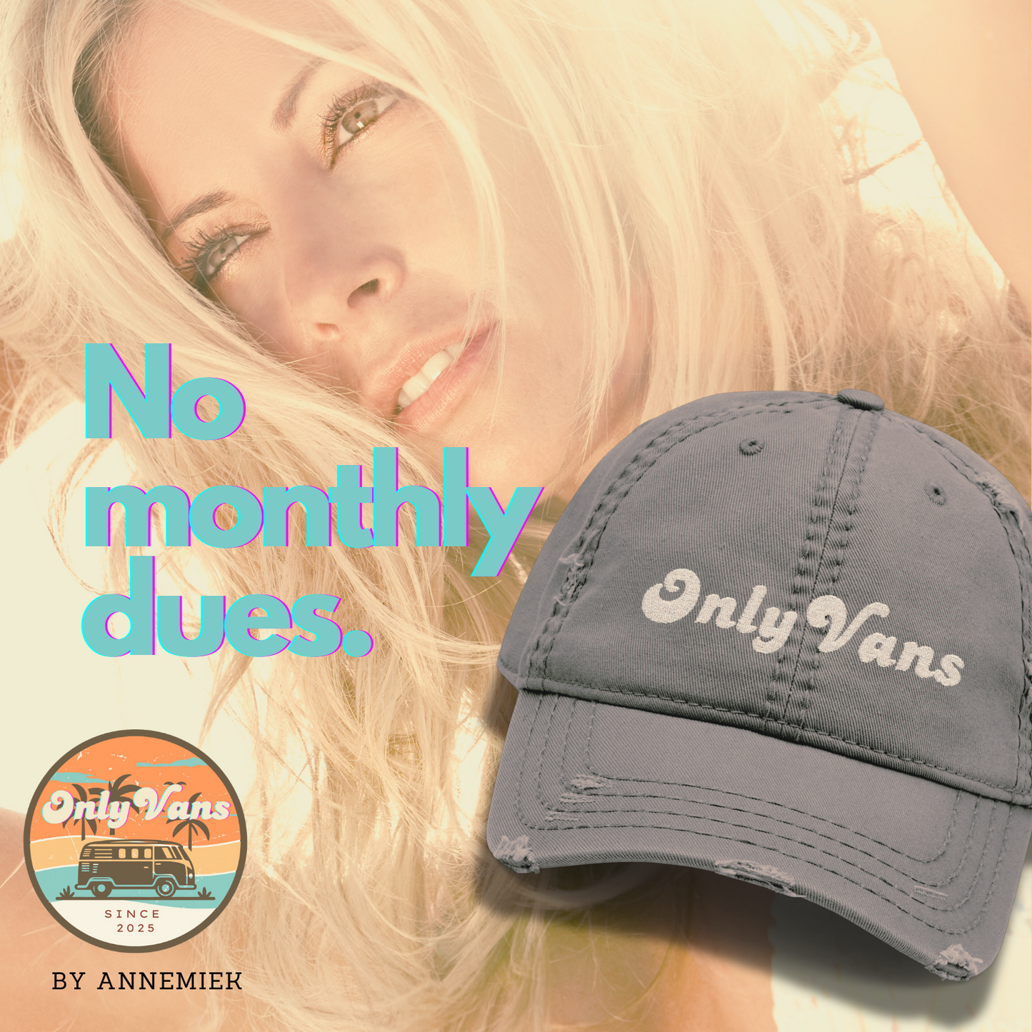 OnlyVans Dad Hat: Khaki or Charcoal Edition | One-time deal, no monthly dues!