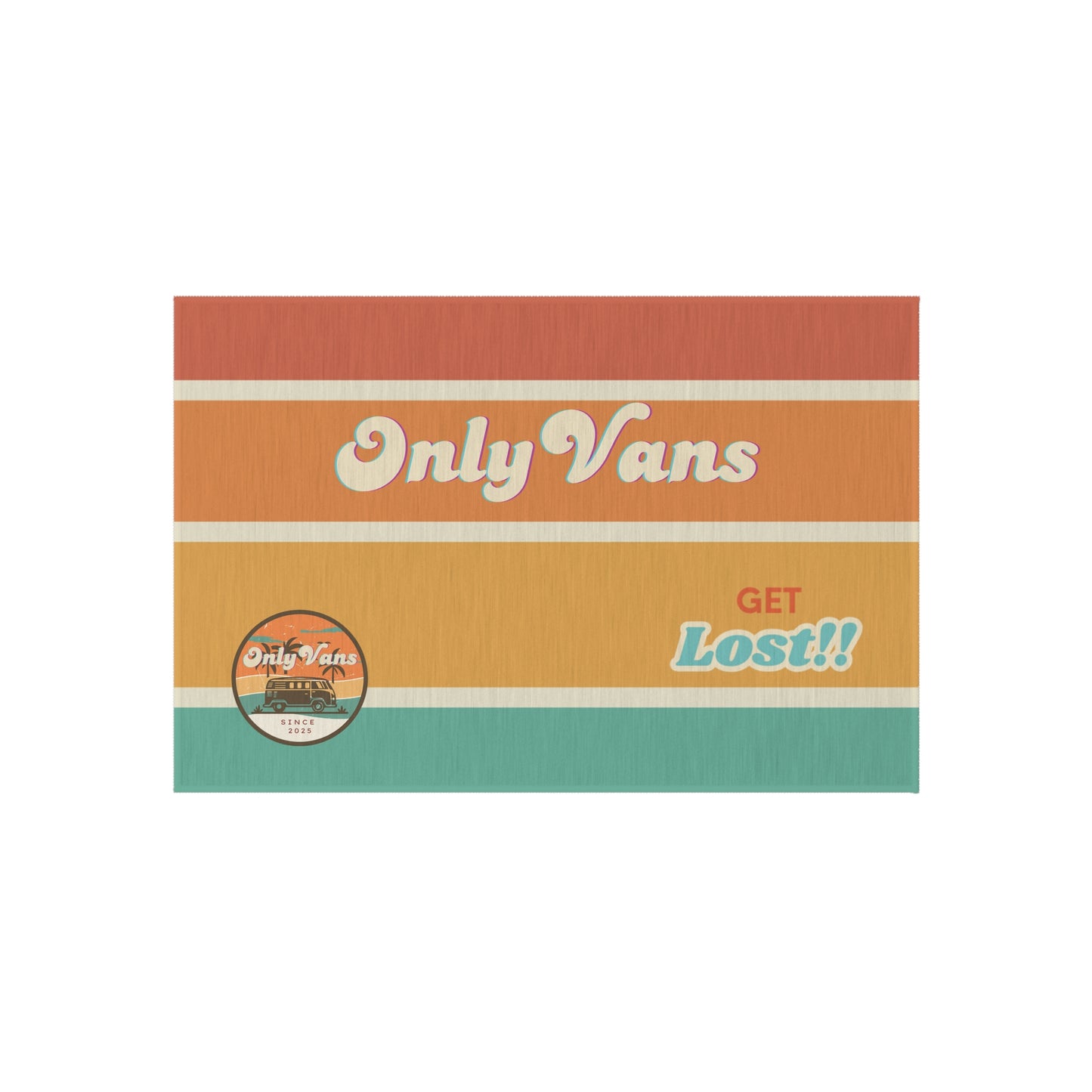 OnlyVans Get Lost Outdoor Rug – Your Sly Van Door Doormat!